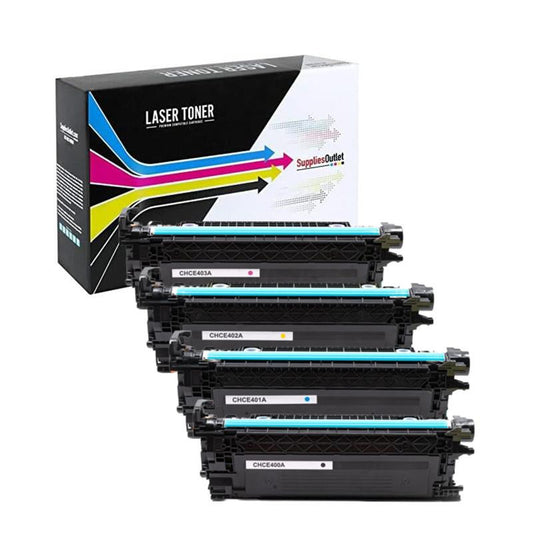 Compatible HP 507A All Colors Toner Cartridge - Black  5,500 - Color 6,000 Page Yield