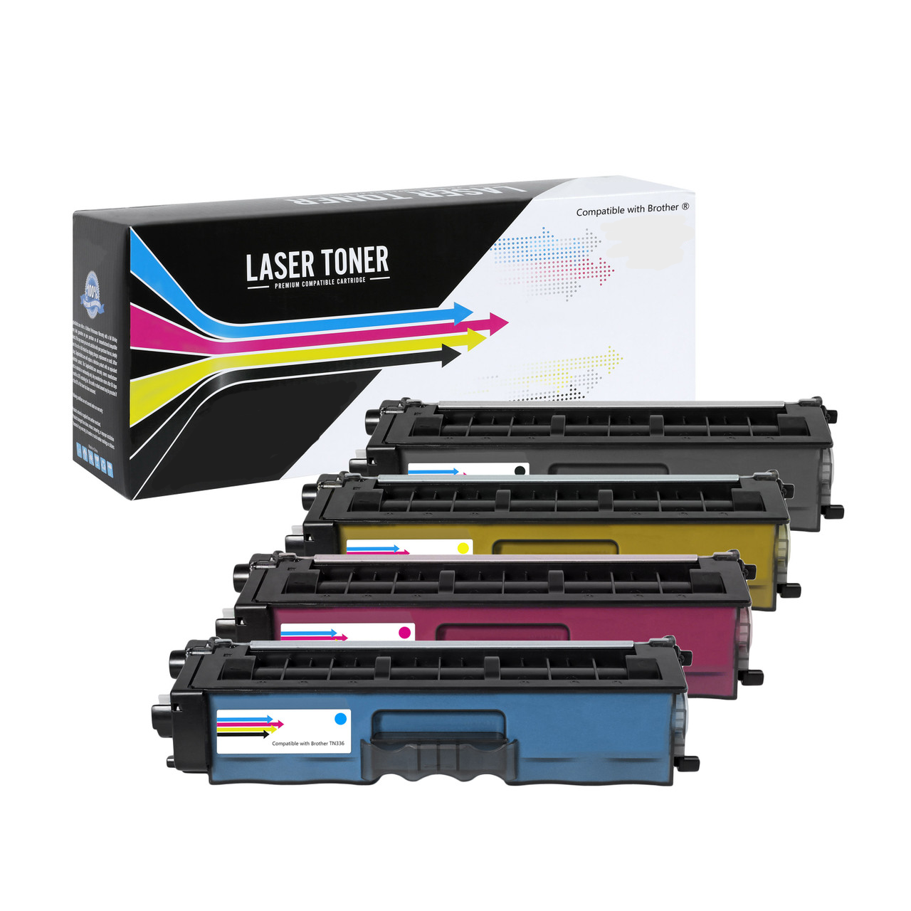Compatible HP 410A All Colors Toner Cartridge - 2,300 Page yield