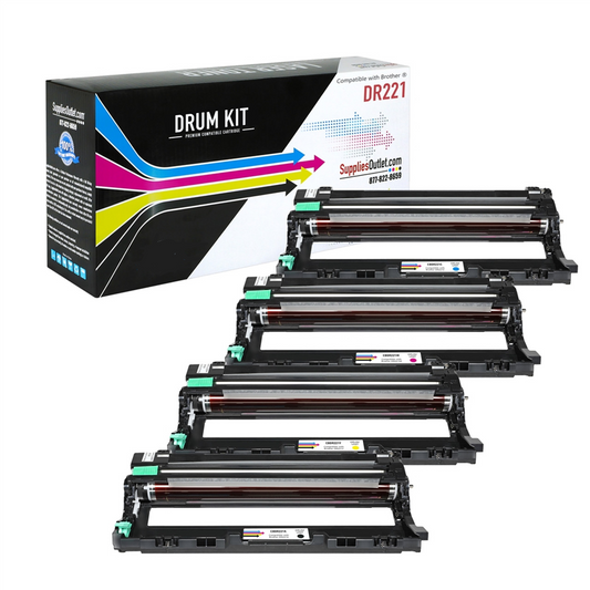 Compatible Brother DR221 All Colors Drum Unit - 15,000 Page yield