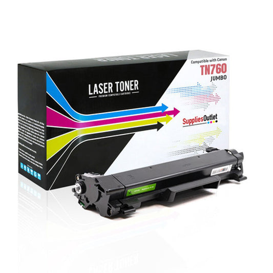 Compatible Brother TN760 Toner Cartridge - Black Jumbo  6,000 Page Yield (TN-760)