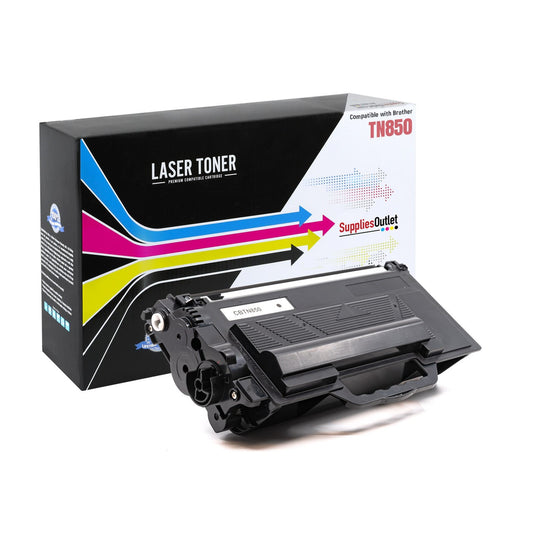 Compatible Brother TN-850 Black High Yield Toner Cartridge - 8000 Page Yield